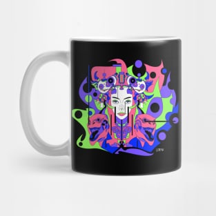 paninaro metal madness in ecopop abstract woman kaiju artsy Mug